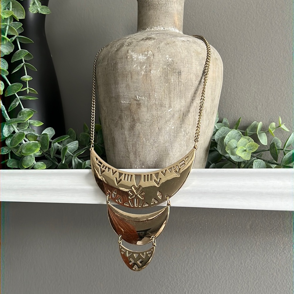 Express Gold Statement Necklace